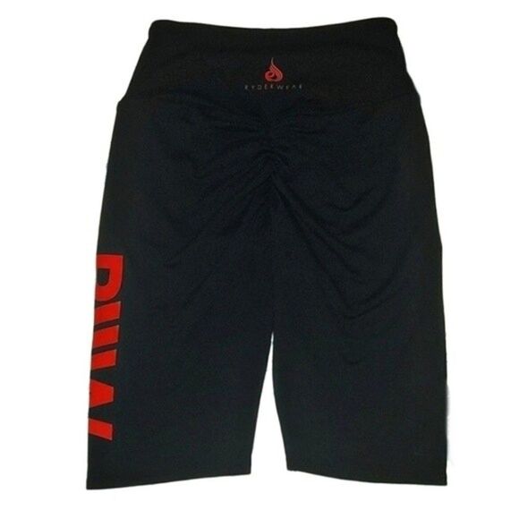 Ryderwear Booty Scrunch Biker Shorts High Waisted Pull-On Women’s Active Bottom - Picture 2 of 7